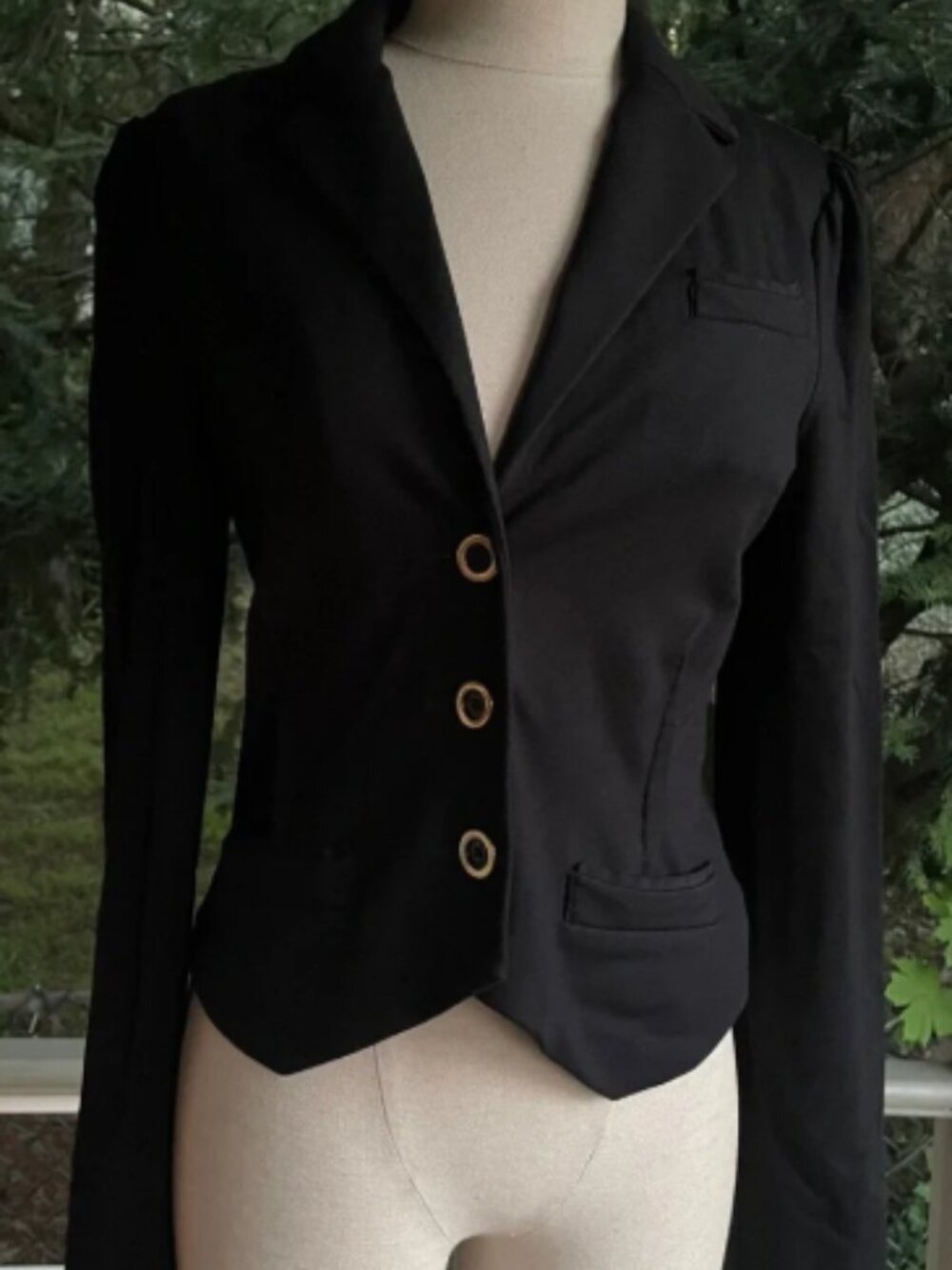 Marc by Marc Jacobs Three-Button Black Blazer – Size XS (M193613)